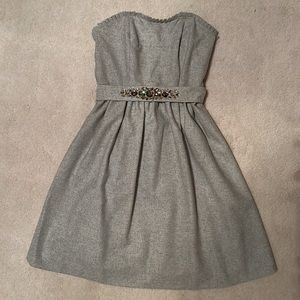 Light gray s 4 strapless fit&flare Banana Republic